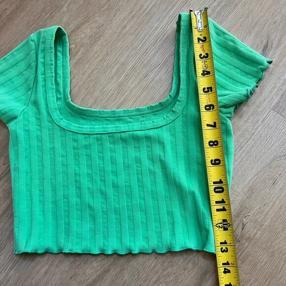 Offline by Aerie Green Crop Top Size XS - Picture 4 of 5